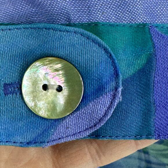 Coldwater Creek 3 Pc Set Purple Teal Floral Size 20 Pants, Cami, & Sheer Jacket - Picture 14 of 16